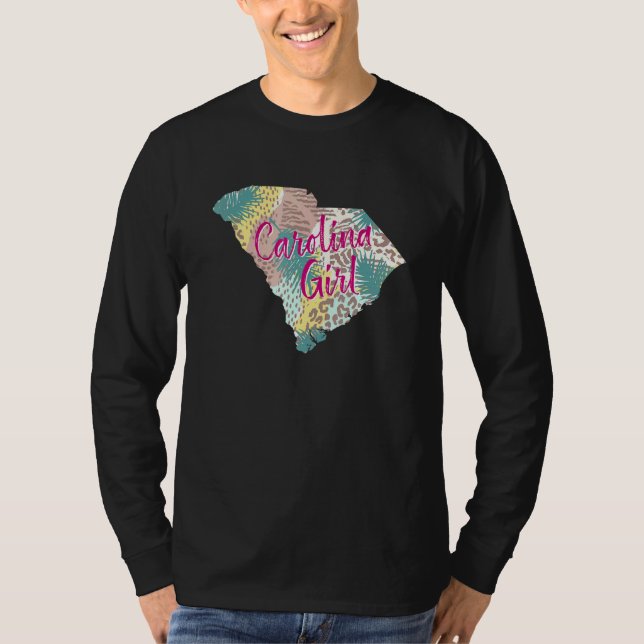 Camiseta Carolina del Sur Chica Tropical Floral (Anverso)