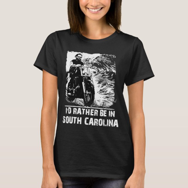 Camiseta Carolina del Sur Prefiero estar en Carolina del Su (Anverso)