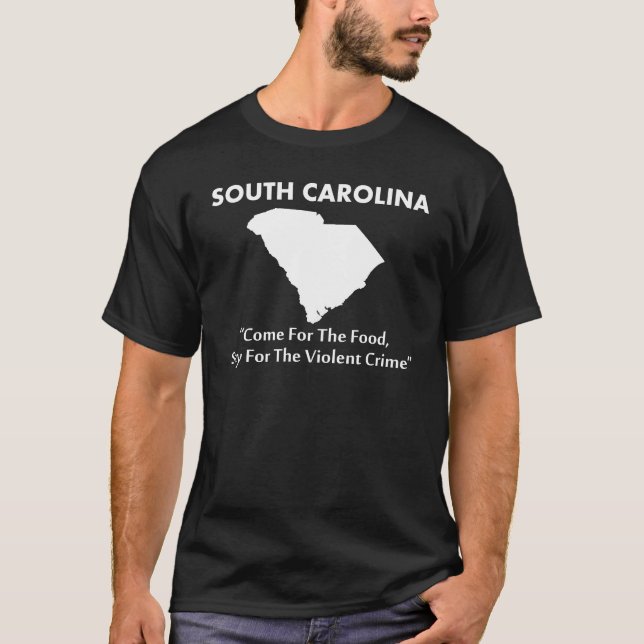Camiseta Carolina del Sur - venido para la comida… (Anverso)