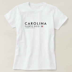 Camiseta Carolina Puerto Rico Coordinates Tee