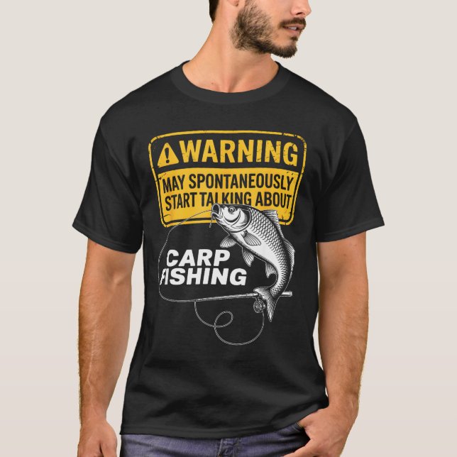 Camiseta Carp Fishing Design For Men Funny Catfish And Carp (Anverso)