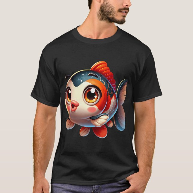 Camiseta Carpa asiática adorable (Anverso)