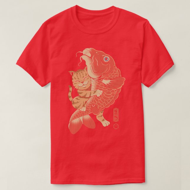 Camiseta Carpa de captura de gato (Diseño del anverso)