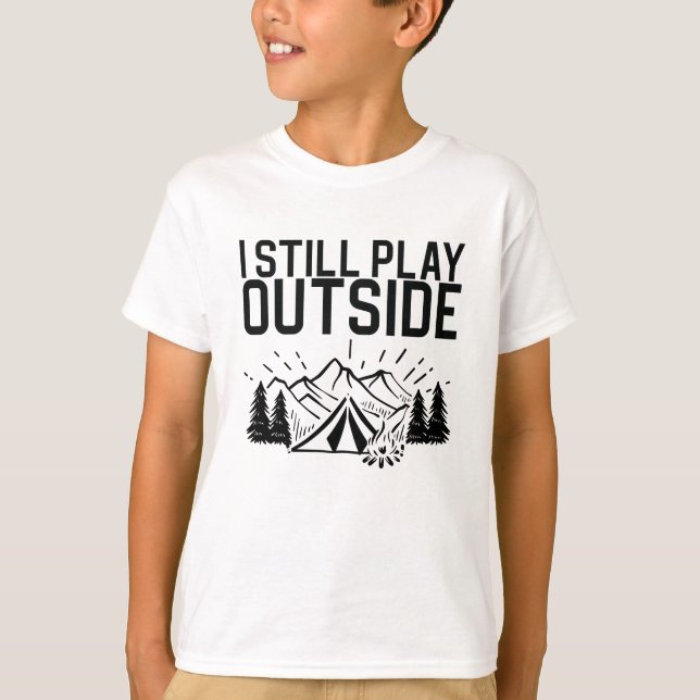 Camiseta Carpa de fogata de camping (Anverso)