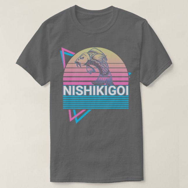 Camiseta Carpa de pescado japonesa Koi Regalo retro japonés (Diseño del anverso)