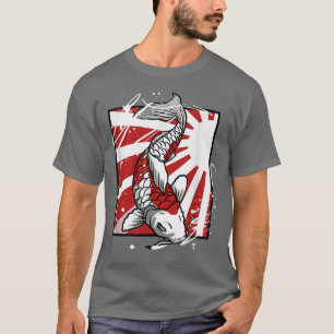 Camiseta Carpa de pescado Koi de Japón 515