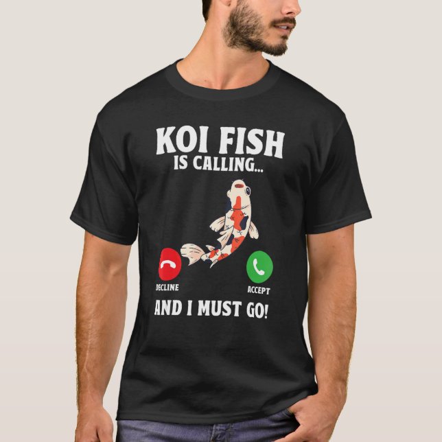 Camiseta Carpa de pescado Koi Nishikigoi Flor de cerezo de  (Anverso)