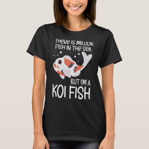 Camiseta Carpa de pescado Koi Nishikigoi Flor de cerezo de