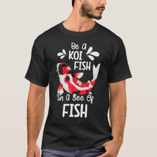 Camiseta Carpa de pescado Koi Nishikigoi Flor de cerezo de 