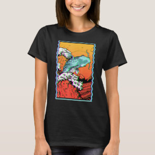 Camiseta Carpa de pescado Koi Pesca Gran Ola Japonesa De Ka