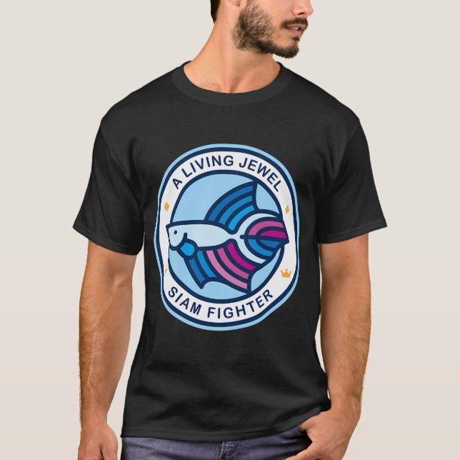 Camiseta carpa dorada moor negro (Anverso)