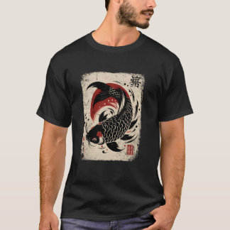 Camiseta Carpa japonesa Koi Perseverancia Koi Fish Sakura N