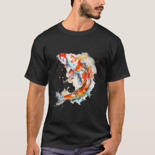 Camiseta Carpa japonesa Koi Pez Carpín japonés Nishikigoi