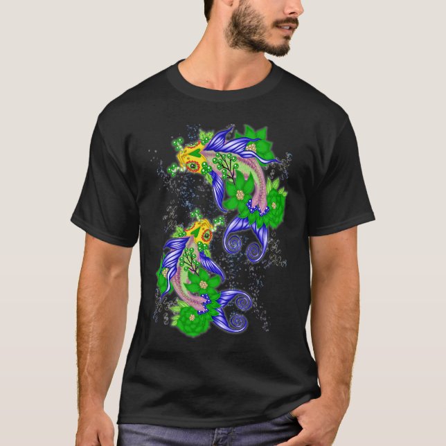 Camiseta Carpa Koi de Fantasía (Anverso)