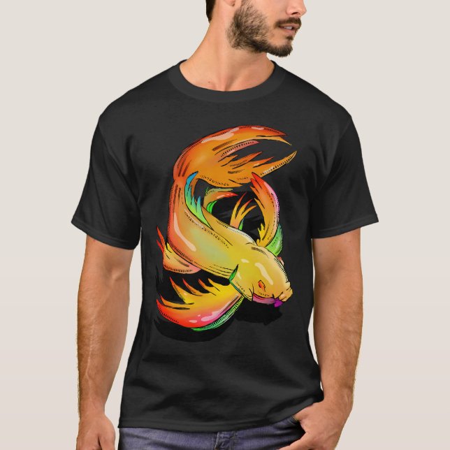 Camiseta Carpa Koi dorada (Anverso)