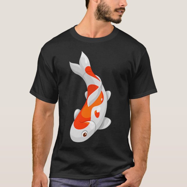Camiseta Carpa Koi Japonesa Plana (Anverso)