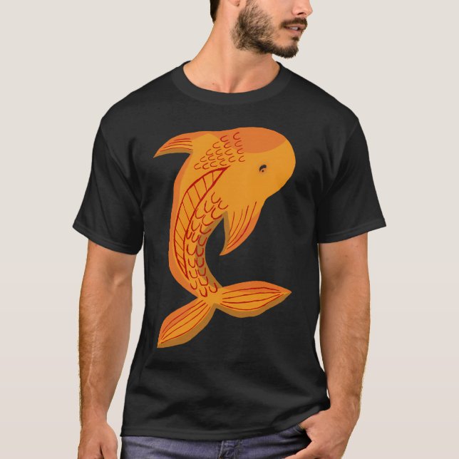 Camiseta Carpa koi naranja (Anverso)