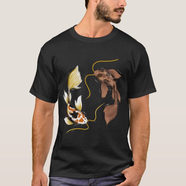Camiseta Carpa - pez koi (Anverso)