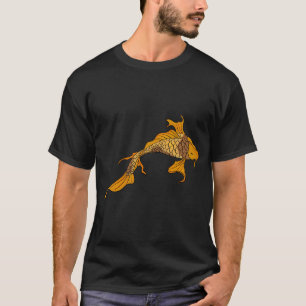 Camiseta Carpas koi durmientes en tonos de naranja