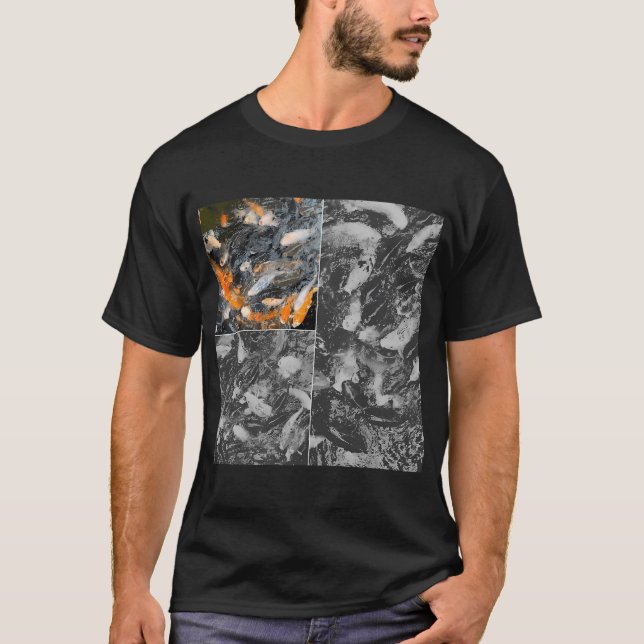 Camiseta Carpas koi en un estanque (Anverso)