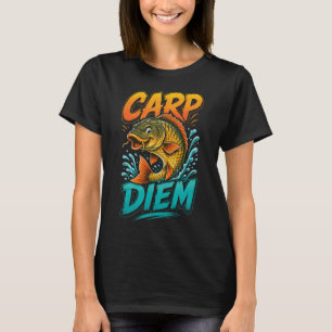 Camiseta Carpe Diem Chiste Divertido de Pesca