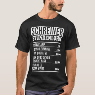 Camiseta Carpenter dice "Carpintero de facturas salariales