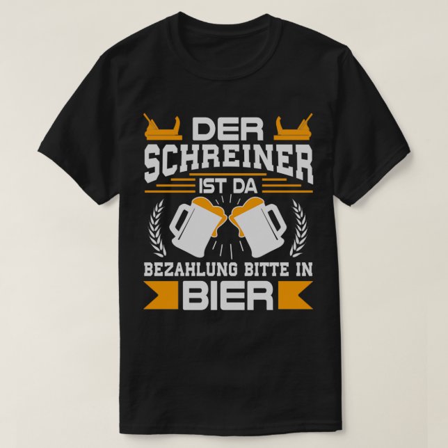 Camiseta Carpenter Payment In Beer Classic TShirt (Diseño del anverso)