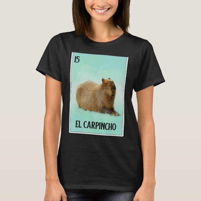 Camiseta Carpincho Capybara Tarjeta Capibara Humor animal (Anverso)