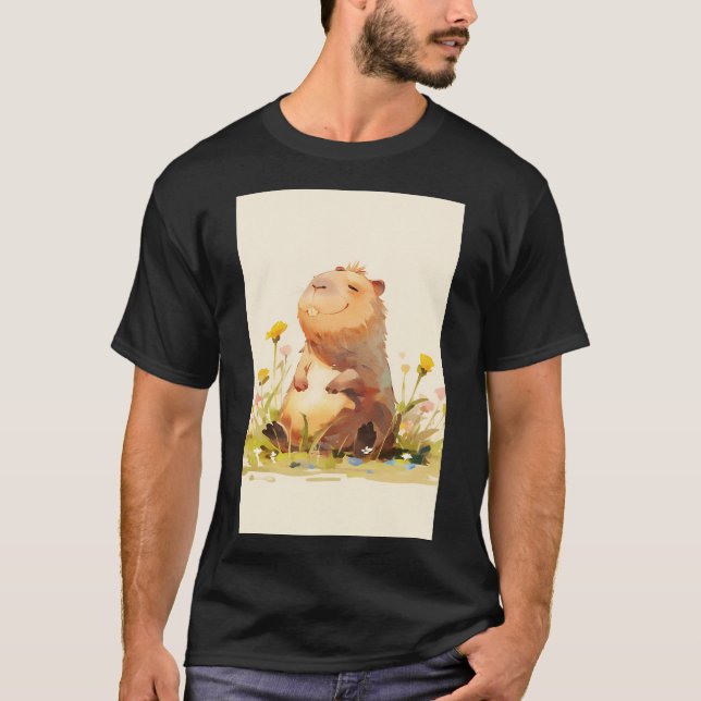 Camiseta Carpincho disfrutando la vida (Anverso)
