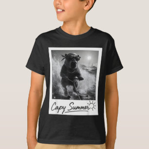 Camiseta Carpincho esquí acuático verano divertido meme