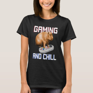 Camiseta Carpincho Jugando Videojuego Fauna Animal Carpin