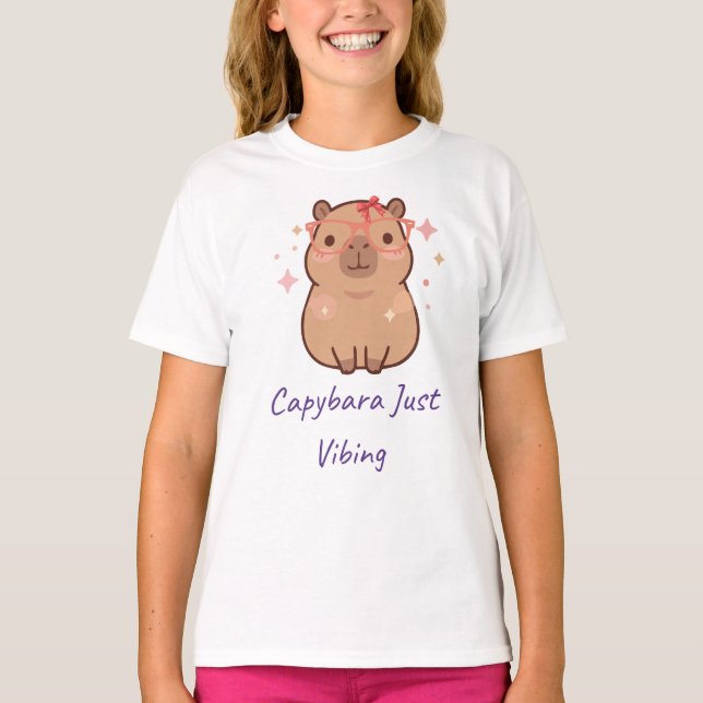 Camiseta Carpincho simplemente relajándose, lindo carpincho (Anverso)