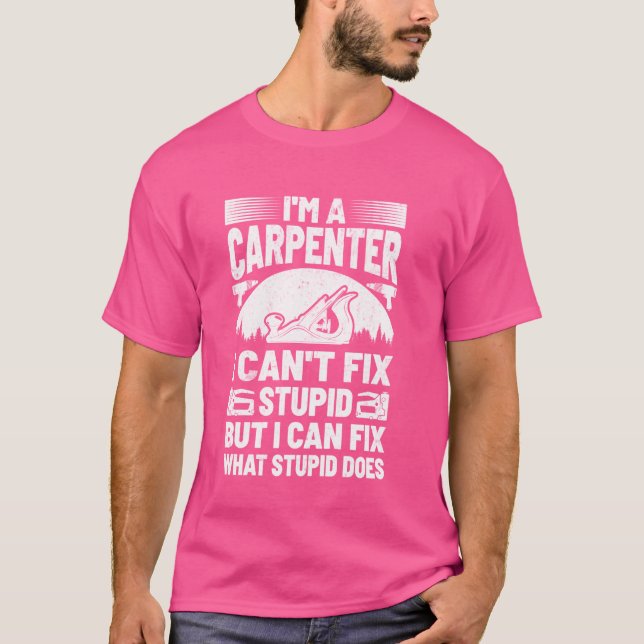 Camiseta Carpintería de carpintería de madera divertida G (Anverso)