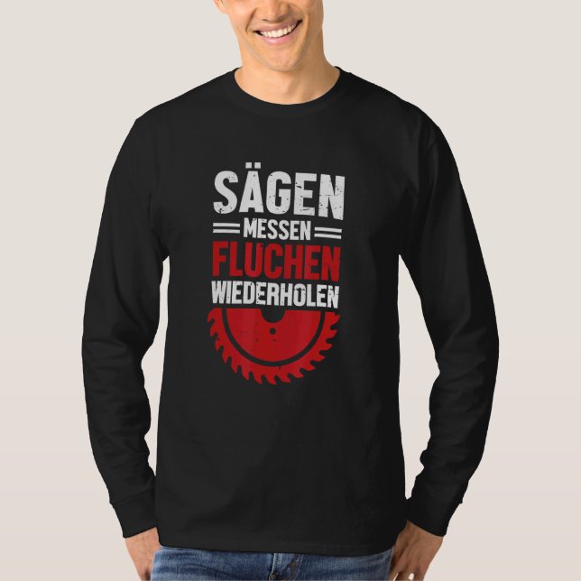 Camiseta Carpintería de carpinteros de escape para el comer (Anverso)