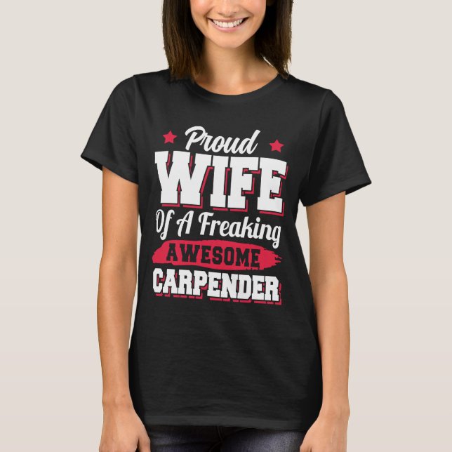 Camiseta Carpintería de madera Carpintería de carpintero de (Anverso)
