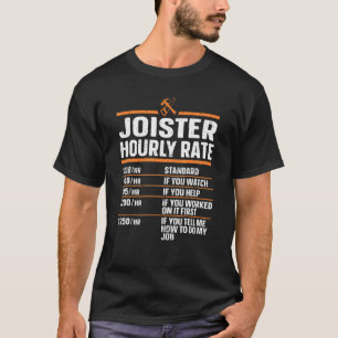 Camiseta Carpintería de madera Carpintero Joister Tarifa po