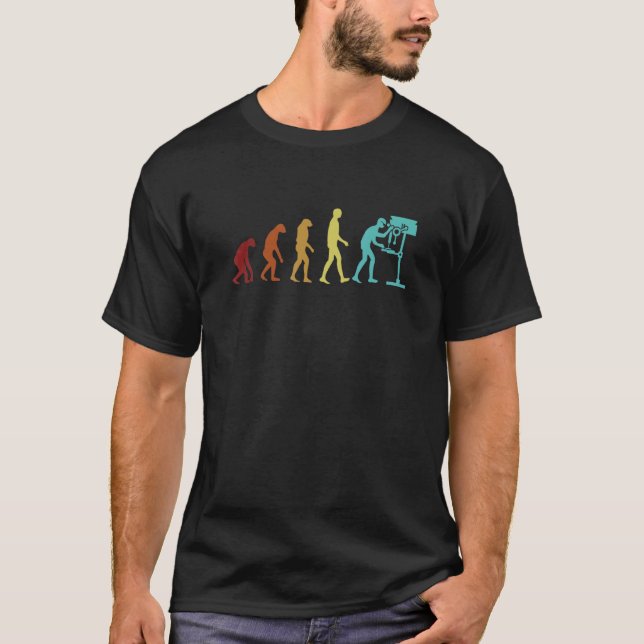 Camiseta Carpintería mecánica de madera de carpintero Evolu (Anverso)