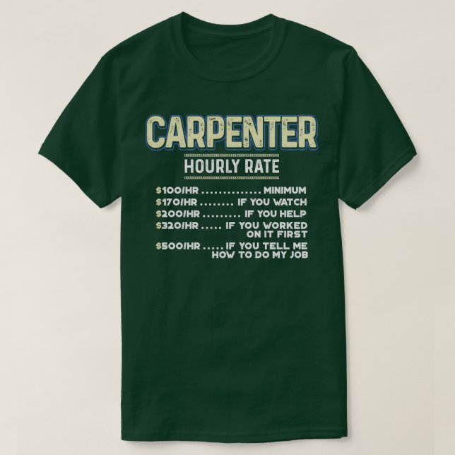 Camiseta Carpintero (40) (Diseño del anverso)