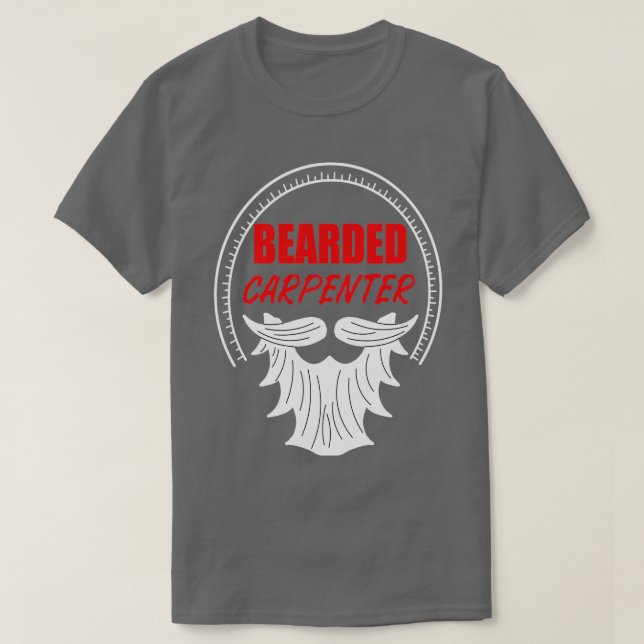 Camiseta Carpintero con barba 1 (Diseño del anverso)