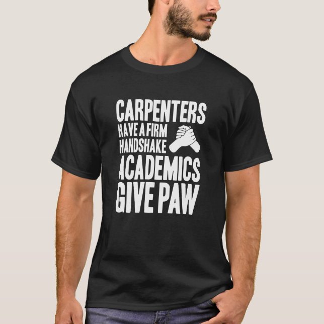 Camiseta Carpintero de apretón de manos (Anverso)