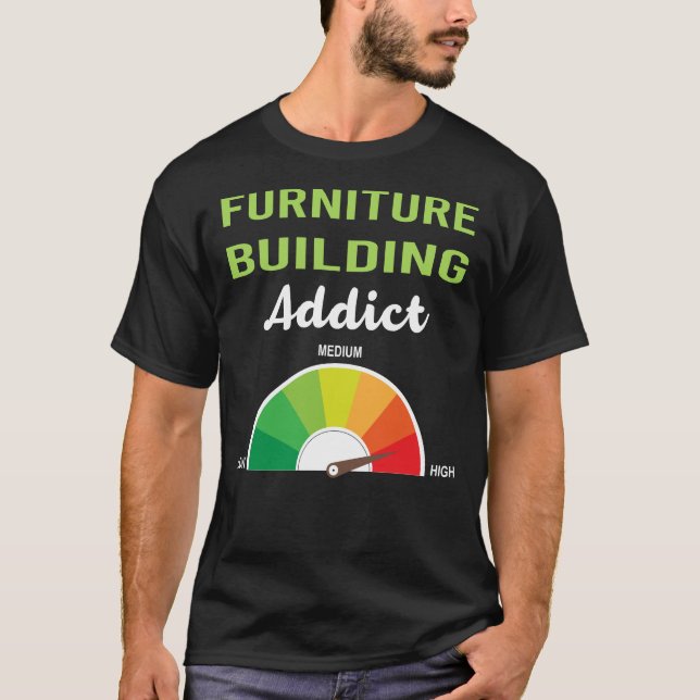 Camiseta Carpintero de carpintería del constructor de muebl (Anverso)
