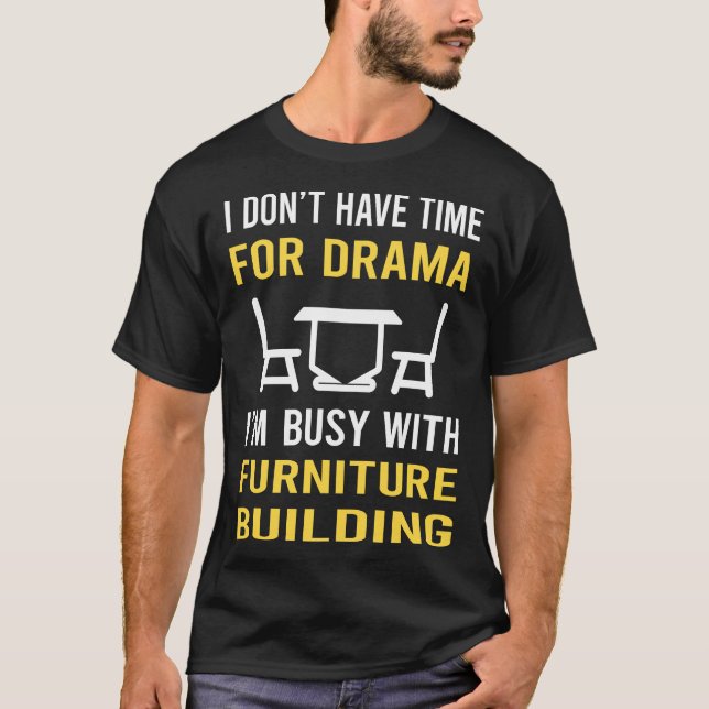 Camiseta Carpintero de carpintería del constructor de muebl (Anverso)