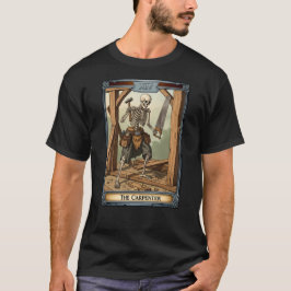 Camiseta Carpintero de esqueleto Tarjeta Tarot Graciosa Hal