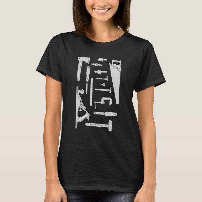 Camiseta Carpintero de madera carpintero de madera de carpi (Anverso)