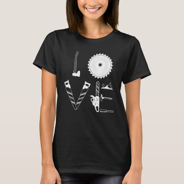 Camiseta Carpintero de madera de Lumberjack Carpintero Craf (Anverso)