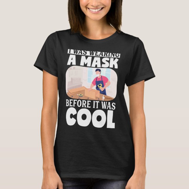 Camiseta Carpintero De Papel De Madera Que Llevaba Un M (Anverso)