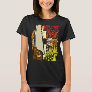 Camiseta Carpintero de repetición de corte de medida de cos