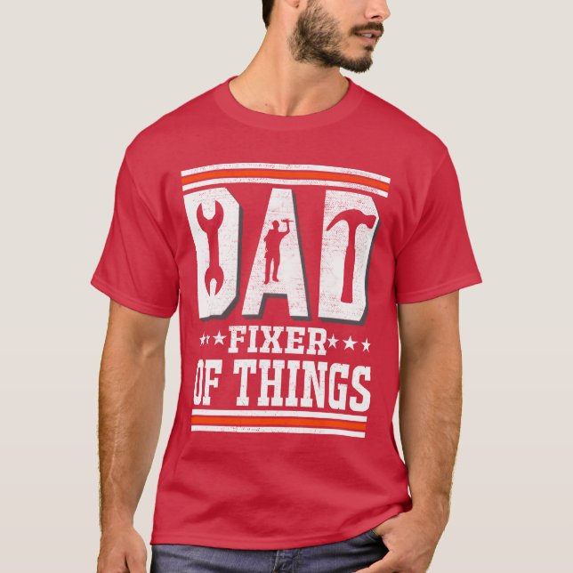 Camiseta Carpintero del padre de los trabajadores de la mad (Anverso)
