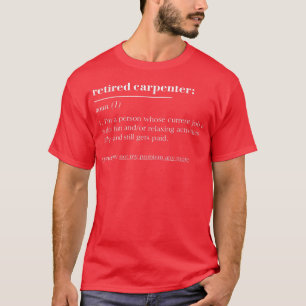 Camiseta Carpintero divertido de definición de diccionario