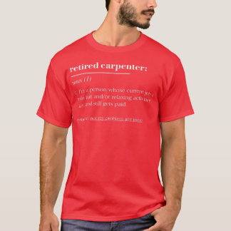Camiseta Carpintero divertido de definición de diccionario 